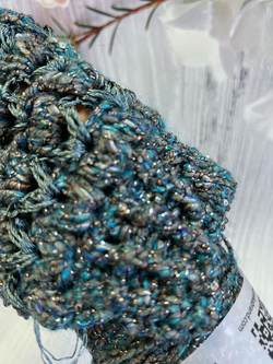 Пряжа с пайетками и люрексом для вязания