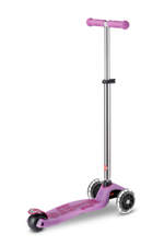 Самокат Maxi Micro Deluxe Glow Plus (светящийся) LED яркий сиреневый