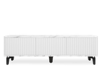 Тумба под телевизор на ножках ROYAL 5031 эко (Мрамор Каррара-Черный)