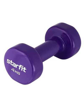 Гантель виниловая STARFIT DB-101 4000 гр фиолет