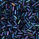 Японский бисер TOHO Bugle (стеклярус) 3mm (№82), металлизированный, непрозрачный глянцевый