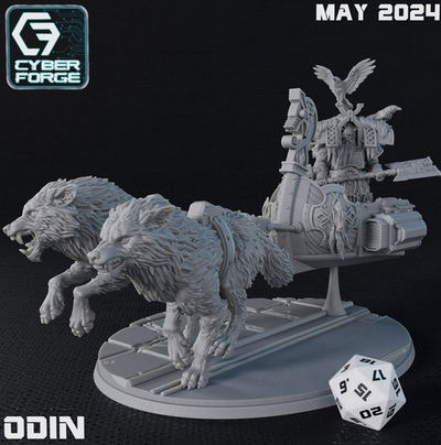 Space Wolves Odin on Chariot