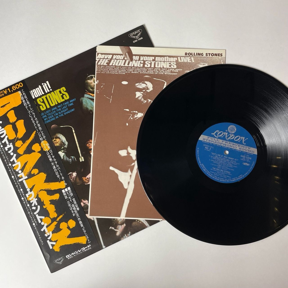 Винтажная виниловая пластинка LP The Rolling Stones Got Live If You Want It (Japan 1976) (Obi) Under My Thumb
