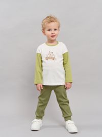 Брюки со спущенным шагом "Олива" из кашкорсе 0+