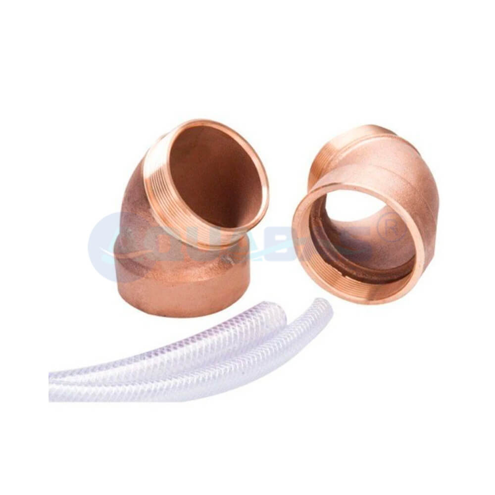 Угловой компл. 45° для Hugo Lahme TAIFUN/TAIFUN-DUO 2 1/2" НР- ВР + шланг в компл. 2 шт (7935050)