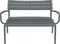 Диван пластиковый двухместный Paris Lounge темно-серый