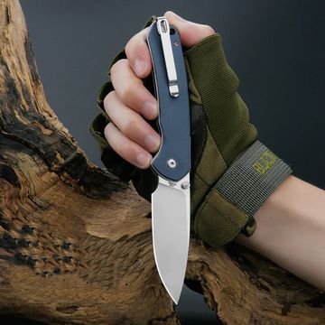 Складной нож CJRB J1925-GY PYRITE c клинком из стали AR-RPM9, рукоять G10