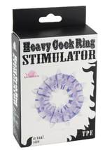 Прозрачное кольцо на пенис Heavy Cock Ring Stimulator (Цвет: прозрачный)