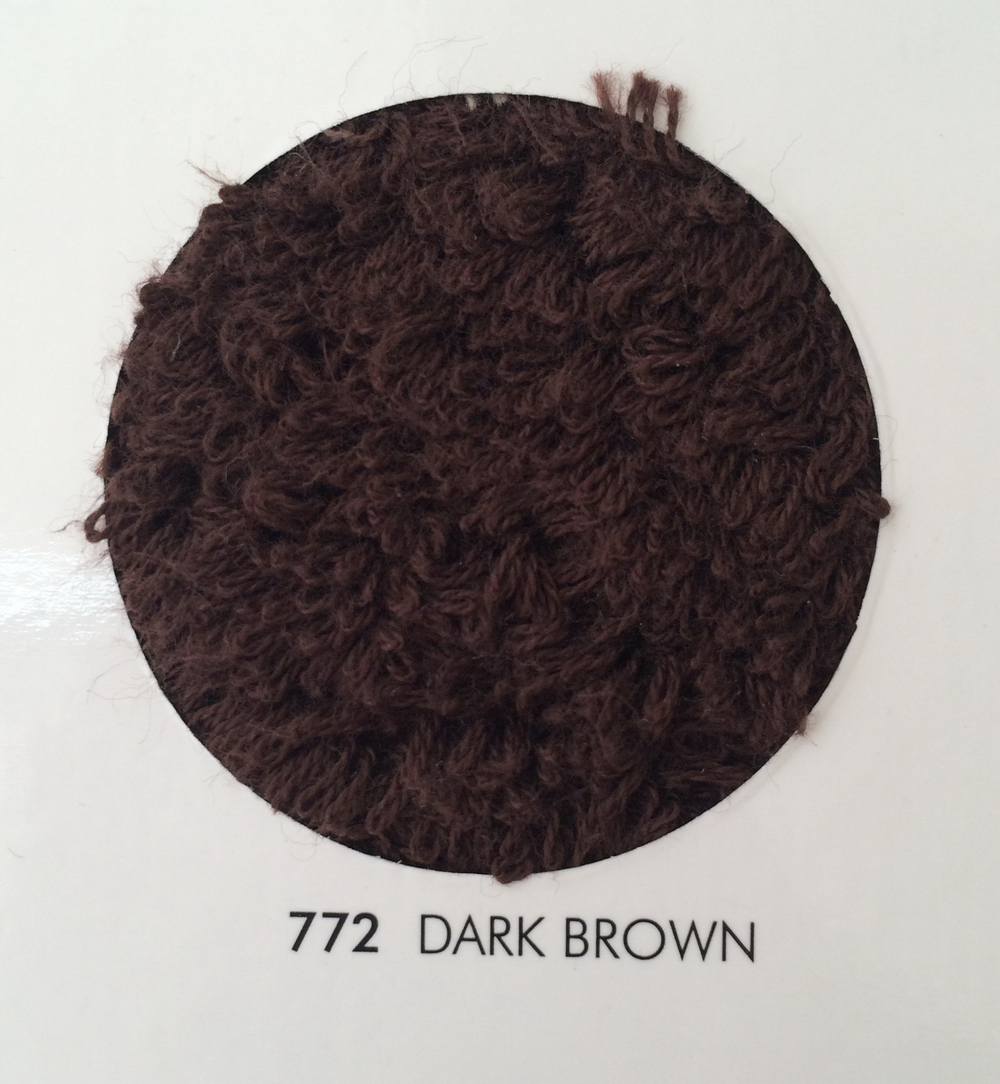 Коврик для унитаза 60х60 Reversible 772 Dark Brown Португалия