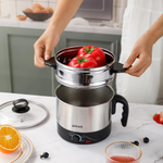 Набор: чайник электрический 1,8л, электрокастрюля 1,5л, серия LYKAS, металл