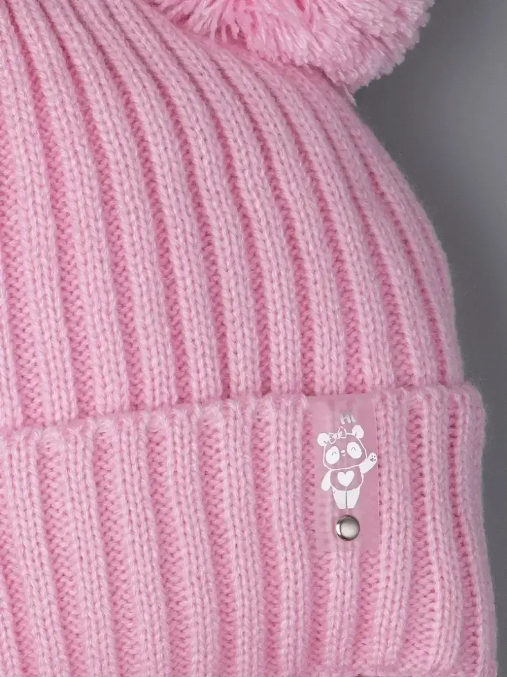 Шапка со снудом для девочки демисезонная