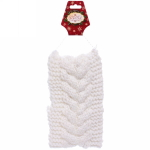 Повязка на голову теплая «Winter city - Коса, микс 6 цветов, 10*20см (Подвес Кокетка - Зима)