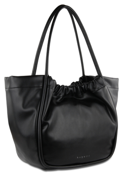 Фото сумка-шоппер BUGATTI Daria чёрная полиуретан с гарантией