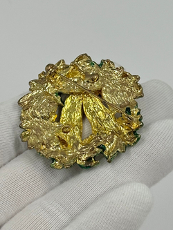 Брошь Рождественский венок