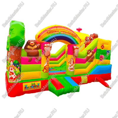 Коммерческий надувной батут "В гостях у Маши", 6х4х3