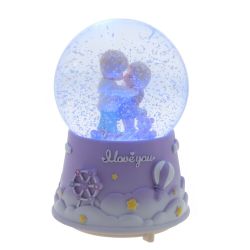 GAEM Фигурка декоративная "Дети" в стекл шаре (муз, подсвет, вьюга, 3xAAA н/п), D10 см, L11 W11 H16 см