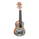 CASCHA HH 2600 Soprano Ukulele Urban (чехол и 3 медиатора в комплекте)