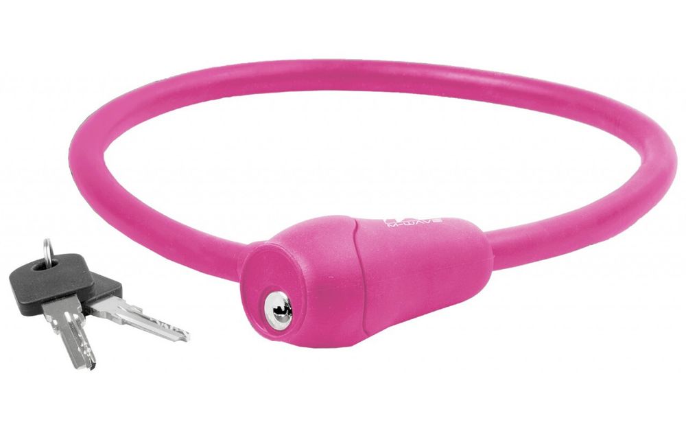 Замок велосипедный противоугонный S 12.6 розовый M-WAVE