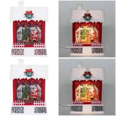 Сувенир с подсветкой «Домик» 13.5*8*19.5 см (питание от USB и батареек)