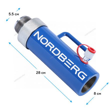 Цена на NORDBERG (N38C20) Цилиндр гидравлический для растяжки, 20 т