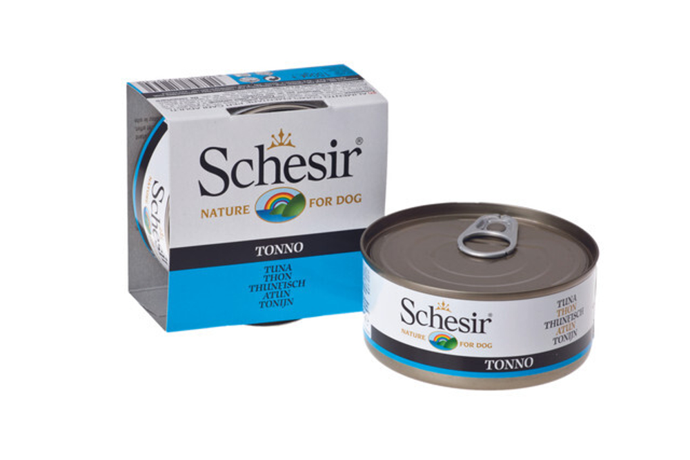 "Schesir" консервы для собак ТУНЕЦ 150гр x 1 шт.