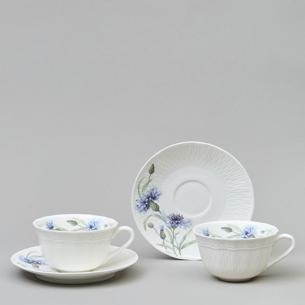 ЧАЙНЫЙ НАБОР LEFARD "ВАСИЛЬКИ" НА 2 ПЕР. 4 ПР. 330 МЛ