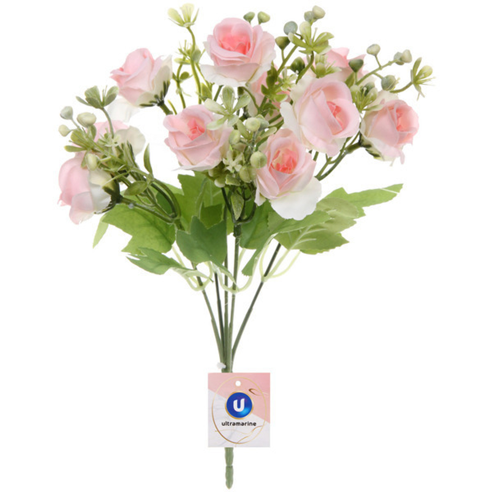 Искусственные цветы «Летнее вдохновение» Розы 30см цвет розовый