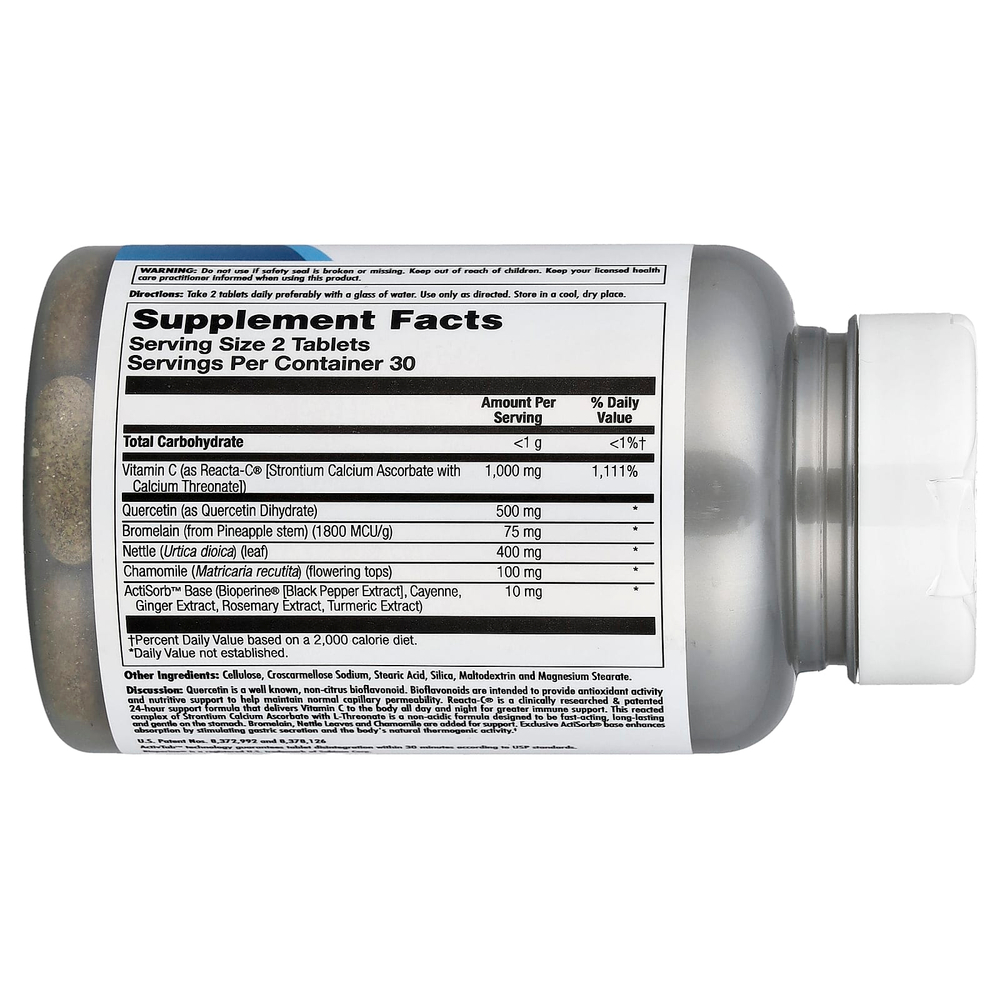 KAL, Quercetin Reacta-C®, бромелаин, 60 таблеток