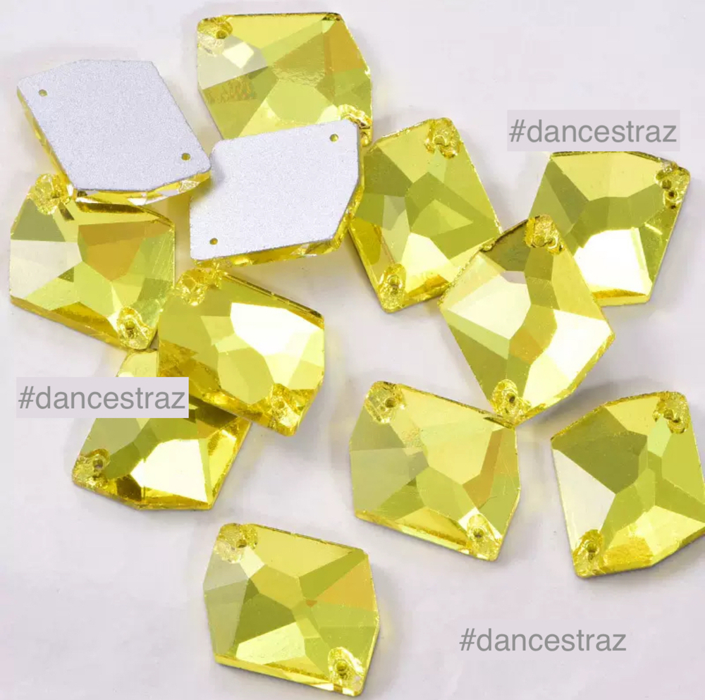 Стразы пришивные, Cosmic, Citrine, A3-P24, 13*17mm, (500 ea/pkg), A3 (F2)