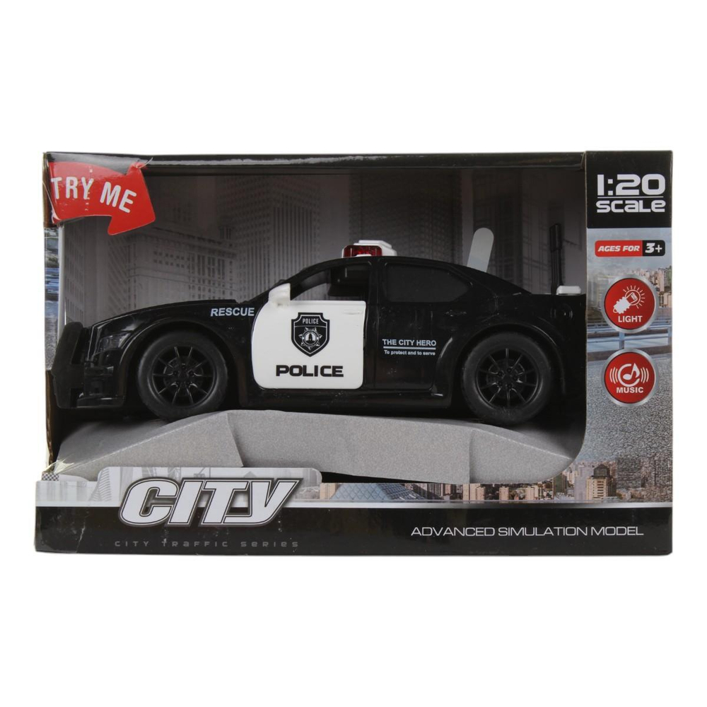 Полицейская машина ин. со светом и звуком, коробка 661-016D