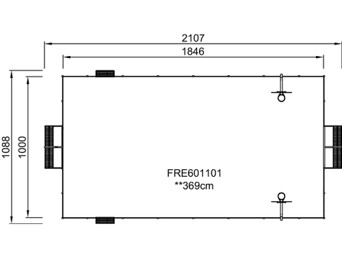 Площадка MUGA, 11x21 - металл