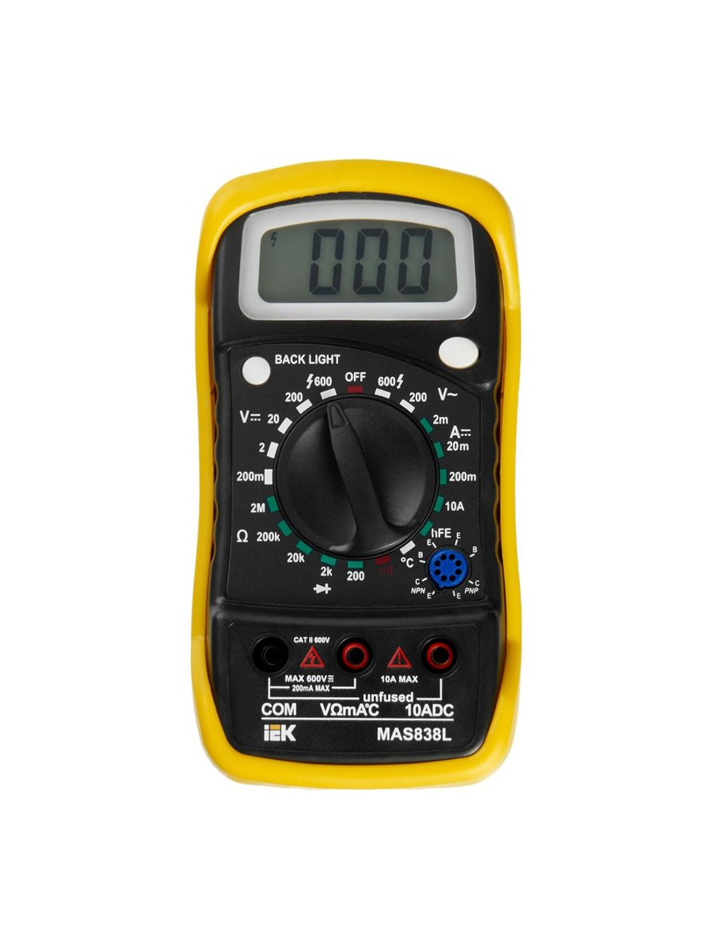 Мультиметр цифровой Master MAS838L IEK TMD-3L-838