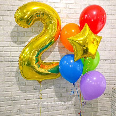 Набор шаров на 2 года
