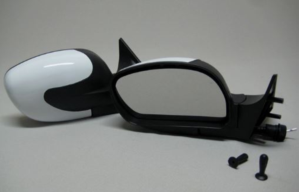 Зеркала боковые MIRROR (2шт) Бело-черн. (3298-09-WH)