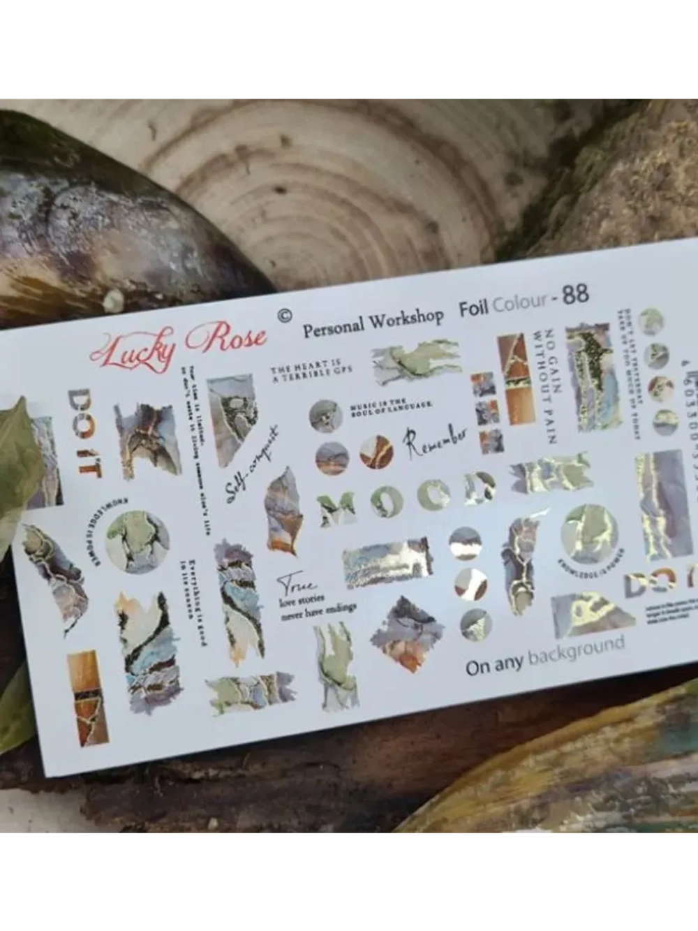 Набор слайдеры 2шт Lucky Rose. Foil 087, 088