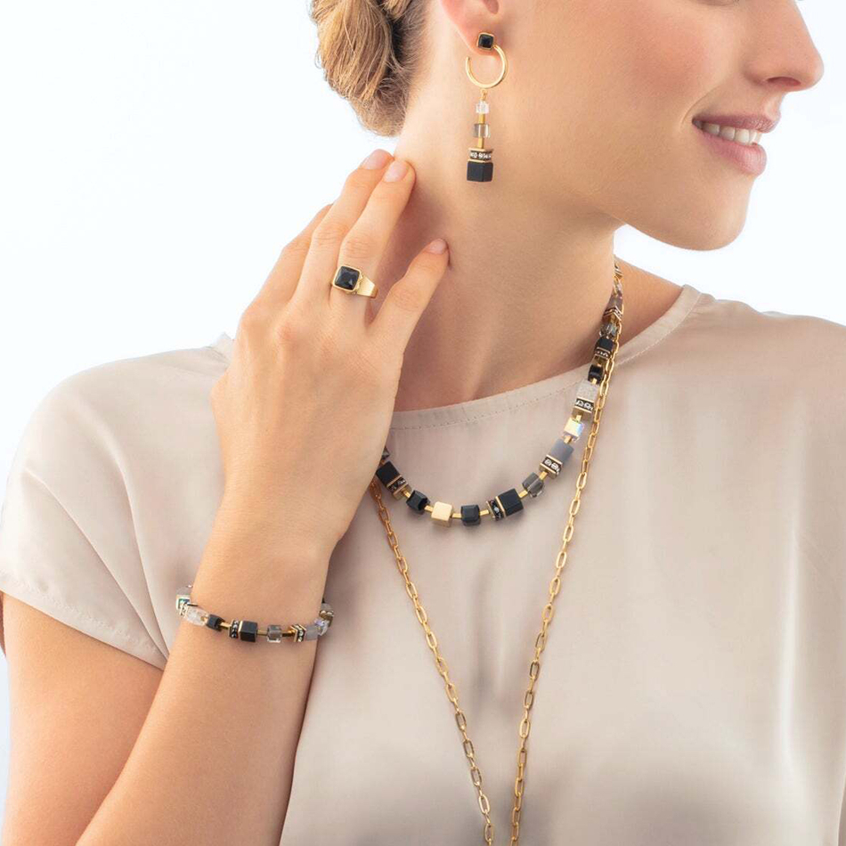 Браслет Coeur de Lion Black-Gold 3039/30-1316