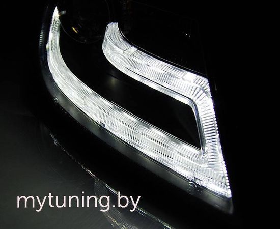 Передние фары tru drl black hid xenon для Audi A4 B8