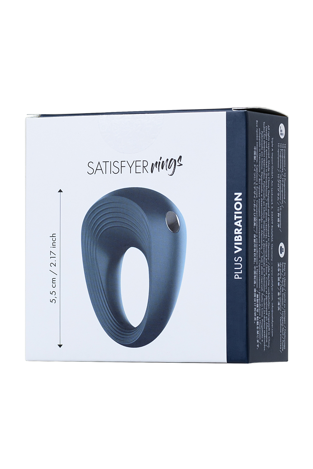 Эрекционное кольцо на пенис Satisfyer Rings синее 5,5 см