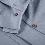 Комплект постельного белья Меланж Евро с наволочками 50/70 и 70/70 (синий)