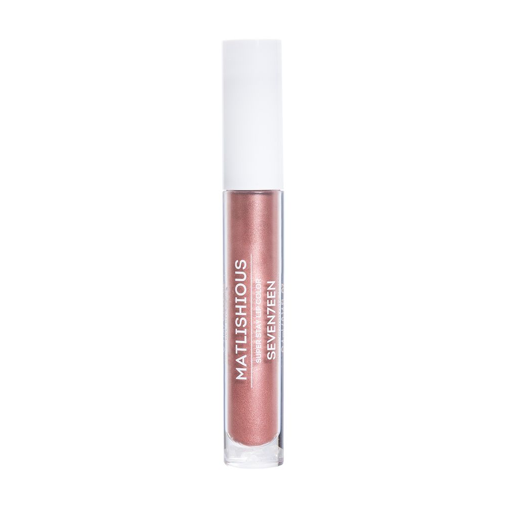 Seventeen Помада-блеск для губ Matlishious Super Stay Lip Color, жидкая, тон №02, Бейлиз, 4 мл