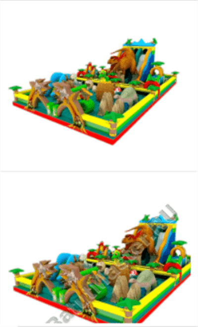 Коммерческий надувной батут "Динопарк"