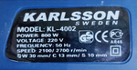 Дрель ударная KARLSSON KL-4002