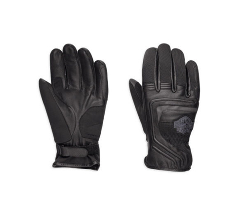 Перчатки Logo Leather & Mesh Gloves Harley-Davidson