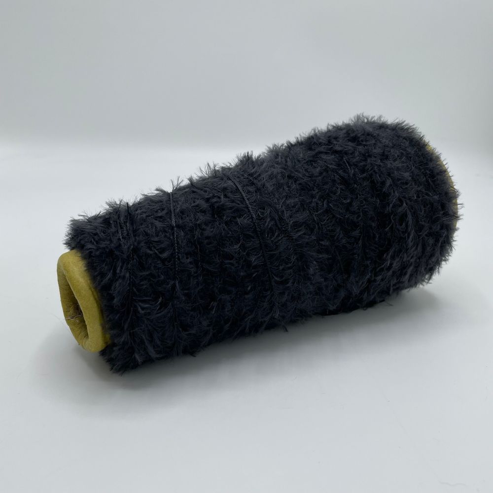 Фантазийная пряжа лебяжий пух травка на бобине