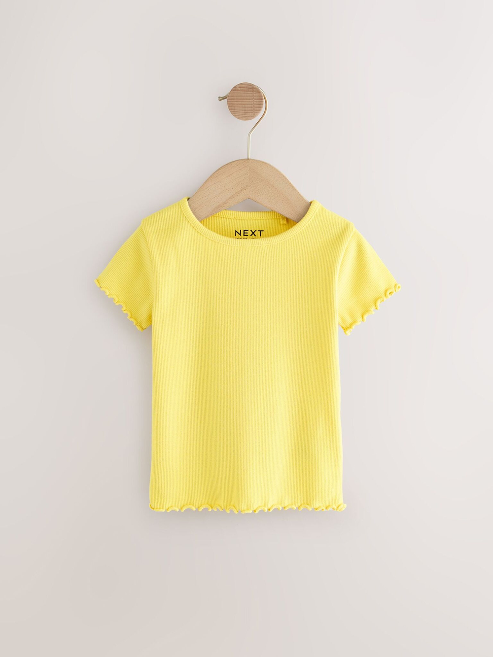 Футболка для девочки Next E65-353, 5 шт., Розовый, Белый, Желтый