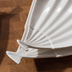 Блюдо «Кунстверк» веер;фарфор;,H=40,L=205,B=175мм;белый (Цвет: белый)