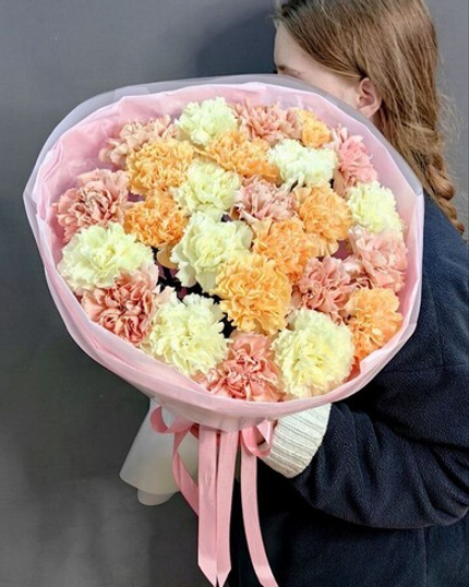 Букет из 25 диантусов mix