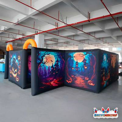 Надувной аттракцион для Хэллоуина «Тыквенный кошмар», 6×6×2 м