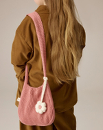 Сумка вязаная Loomknits Пыльнo-розовый