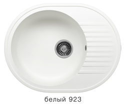 Кухонная мойка Tolero R-122 575x455мм Белый №923